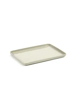 Bertrand Lejoly For Serax Serax Schaal Rechthoekig Cose M Beige 19.2x16.2x1.2 Cm By Bertrand Lejoly