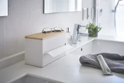 Yamazaki Tissue Box Rin Natural Dubbelzijdig - 26x11x14 Cm -meubels winkel product 833222