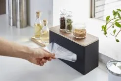 Yamazaki Tissue Box Rin Brown Dubbelzijdig - 26x11x14 Cm -meubels winkel product 833270