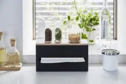 Yamazaki Tissue Box Rin Brown Dubbelzijdig - 26x11x14 Cm -meubels winkel product 833274