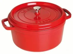 Staub Cocotte Rond 28cm/6.7L Kersenrood - Gietijzer