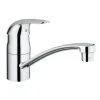 GROHE EURODECO KEUKENMENGKRAAN EENGATS- MONTAGE SILKMOVE - CHROOM -meubels winkel product 848598