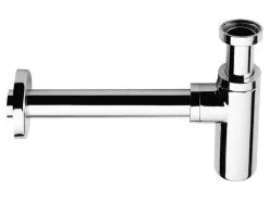 Go By Van Marcke Flessifon Design Messing Verchroomd 5/4Fx32 Mm - Met Afvoerbuis En Rozet