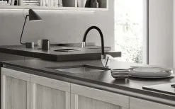 ALLIBERT Aude Keukenkraan Zwart/Chroom