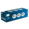 Philips Abrosa Inbouwspot Wit-Wit 3-Pack - 9W - 2700K - IP44 -meubels winkel product 855957