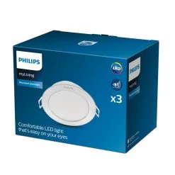 Philips Diamond Inbouwspot Wit 3-Pack 2700K - 320 Lumen