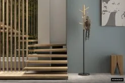 Alba Kapstok Zwart Naturel -meubels winkel product 863607