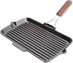 Fontignac Grillpan Rechthoekig Zwart 34x21 Cm