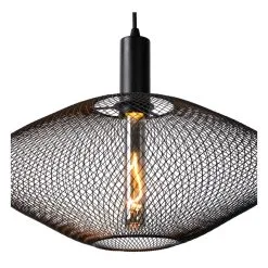 Lucide Mesh Hanglamp Zwart 1x E27 Socket - Diameter 45cm 14 Lucide Mesh Hanglamp Zwart 1x E27 Socket - Diameter 45cm -meubels winkel product 866817