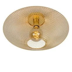 Lucide Mesh Plafondlamp Goud / Messing 1x E27 Socket - Diameter 45cm 11 Lucide Mesh Plafondlamp Goud / Messing 1x E27 Socket - Diameter 45cm -meubels winkel product 866822
