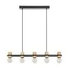 Eglo Chieveley Hanglamp Zwart/Hout 5x E27 Socket 1 Eglo Chieveley Hanglamp Zwart/Hout 5x E27 Socket -meubels winkel product 870400