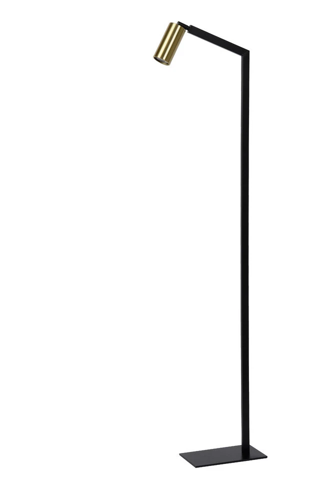 Lucide Sybil Vloerlamp Zwart/Messing 1x GU10 Socket 4 Lucide Sybil Vloerlamp Zwart/Messing 1x GU10 Socket - Afbeelding 2