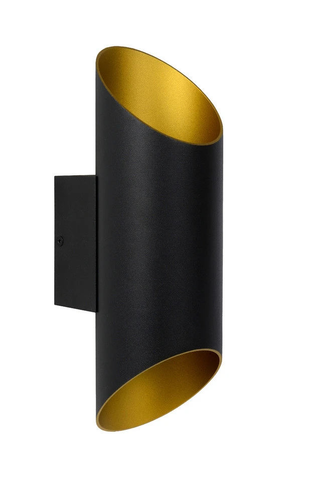 Lucide Quirijn Muurlamp Zwart/Goud 1x G9 Socket 4 Lucide Quirijn Muurlamp Zwart/Goud 1x G9 Socket - Afbeelding 2