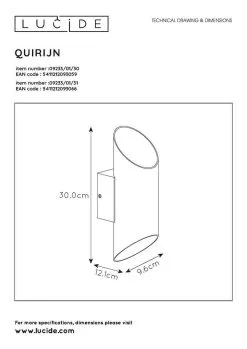 Lucide Quirijn Muurlamp Zwart/Goud 1x G9 Socket 11 Lucide Quirijn Muurlamp Zwart/Goud 1x G9 Socket -meubels winkel product 872023
