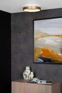 Lucide Vidal Plafondlamp Mat Goud 20W Geintegreerde LED -meubels winkel product 872078