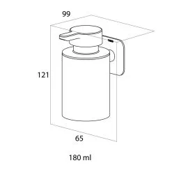 Tiger Colar Zeepdispenser Zwart - Zelfklevend -meubels winkel product 873676