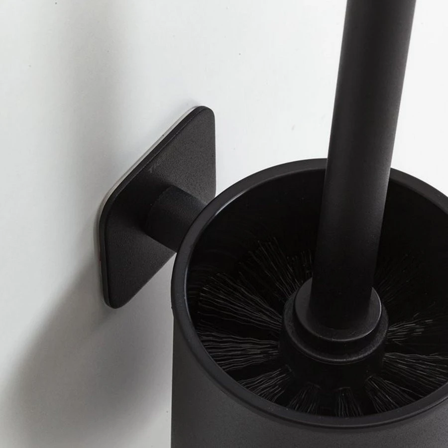 Tiger Colar Toiletborstel Met Houder Zwart - Zelfklevend 6 Tiger Colar Toiletborstel Met Houder Zwart - Zelfklevend - Afbeelding 4