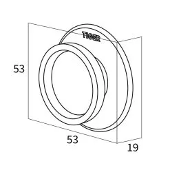 Tiger Tess Handdoekhaak - 2 Stuks Wit -meubels winkel product 873745