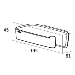 Tiger Tess Toiletrolhouder Zwart -meubels winkel product 873773
