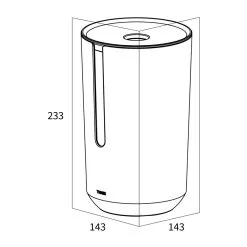 Tiger Tess Reserverolhouder Met Deksel Wit -meubels winkel product 873788