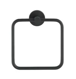 Wenko Bosio Handdoekring RVS - Mat Zwart