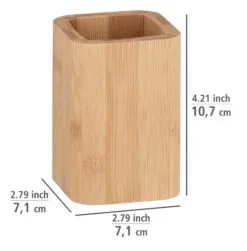 Wenko Bambusa Tandenborstelbeker Bamboe -meubels winkel product 874228