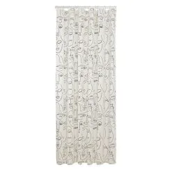 Sealskin Douchegordijn Mind Zwart - Wit