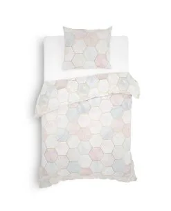 Heckettlane Dekbedovertrek Silva Pastel 140x220 Cm Flanel