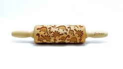 Folkroll Deegrol Decoratie Dinosaurus Junior - 23x4.5 Cm - Hout