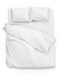 Zo! Home Zo!Home Dekbedovertrek Satinado Wit 240x220 Cm Satijn
