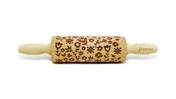 Folkroll Deegrol Decoratie Flower Power Junior - 23x4.5 Cm - Hout