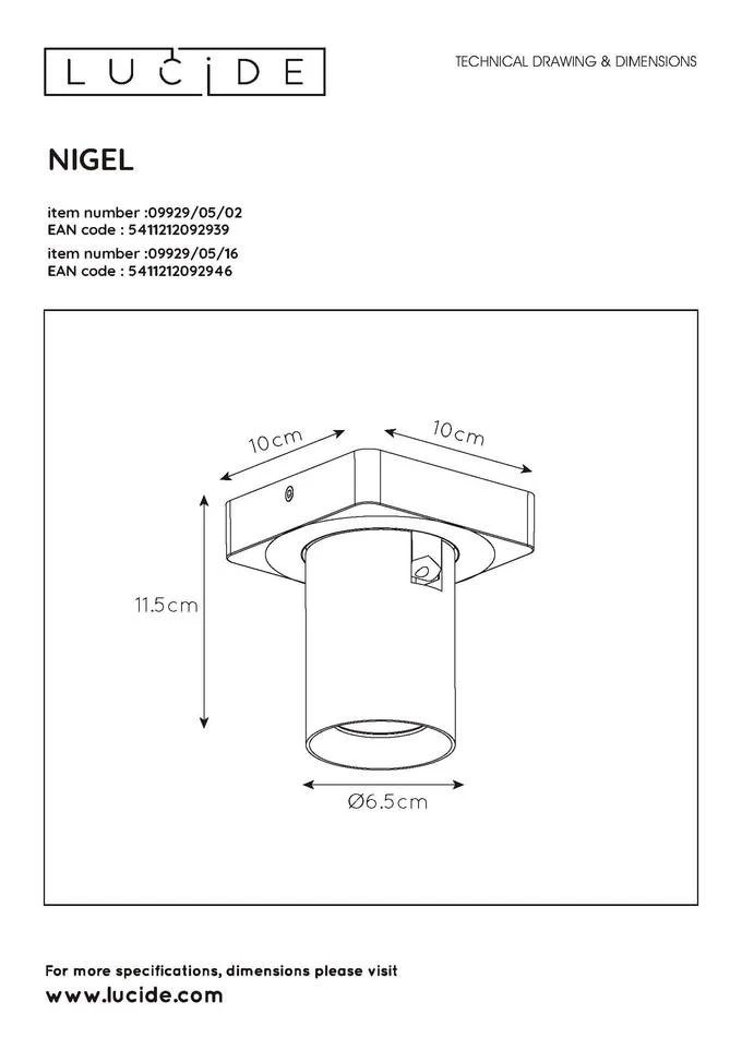 Lucide Nigel Plafondspot Zwart Staal 1x 5W GU10 Dim-to-warm Lamp 7 Lucide Nigel Plafondspot Zwart Staal 1x 5W GU10 Dim-to-warm Lamp - Afbeelding 5