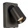 Lucide Nigel Wandspot Zwart Staal + USB 1x 5W GU10 Lamp -meubels winkel product 881890