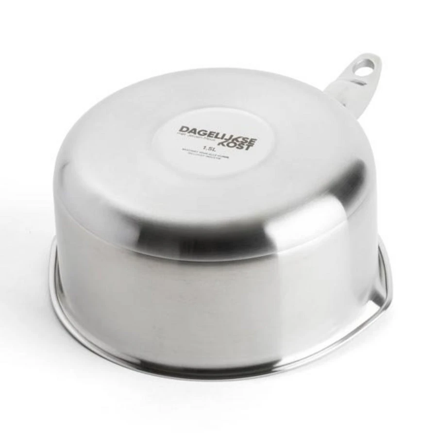 Steelpan Dagelijkse Kost 16 Cm 1.5 L Inox - Alle Vuren 4 Steelpan Dagelijkse Kost 16 Cm 1.5 L Inox - Alle Vuren - Afbeelding 2