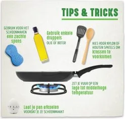 GreenChef Bakpan 20cm Vintage Antikleef - Keramische Coating 13 GreenChef Bakpan 20cm Vintage Antikleef - Keramische Coating -meubels winkel product 892696