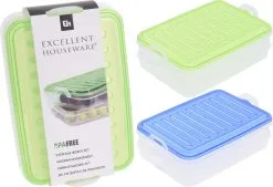 Bewaardoos Easy Click Set 2 Stuks Assorti