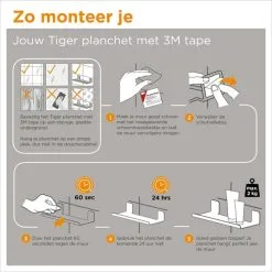 Tiger Colar Planchet 18CM RVS -meubels winkel product 895805