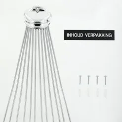 SEALSKIN - DOUCHESTANG - UMBRELLA TOT 155CM - CHROOM -meubels winkel product 896049