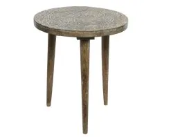 Deco Tafel Mangohout Indoor 34x40 Cm - Bruin