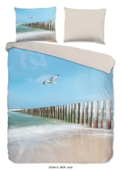 Good Morning Dekbedovertrek Beach Multi 140x220 Cm Katoen