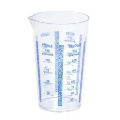 EDA Maatbeker 250 Ml Transparant/Blauw