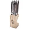 Laguiole Steakmes Set 6 Stuks DarkWood In Houten Blok By Style De Vie -meubels winkel product 901575