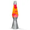 I-Total Lava Lamp Zilver 40 Cm Met Rood/Gele Vloeistof