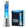 I-Total Lava Lamp Zilver Blauw-Wit - 40x11 Cm -meubels winkel product 908158