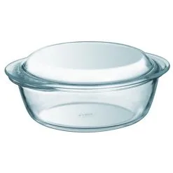 Pyrex Ronde Schotel Met Deksel Glas 2.1 L