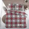 Carlina Dekbedovertrek Elies Ruit Rood|Blauw 140x220 Cm Flanel