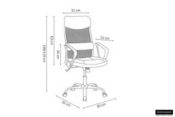 Bureaustoel Max Zwart -meubels winkel product 925471