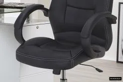 Bureaustoel Clever PU Zwart -meubels winkel product 925475