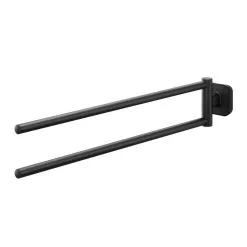 Tiger Carv Handdoekrek 2-armig Zwart -meubels winkel product 929793