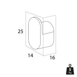 Tiger Cooper Handdoekhaak Klein 2st Rvs/Zwart -meubels winkel product 929867